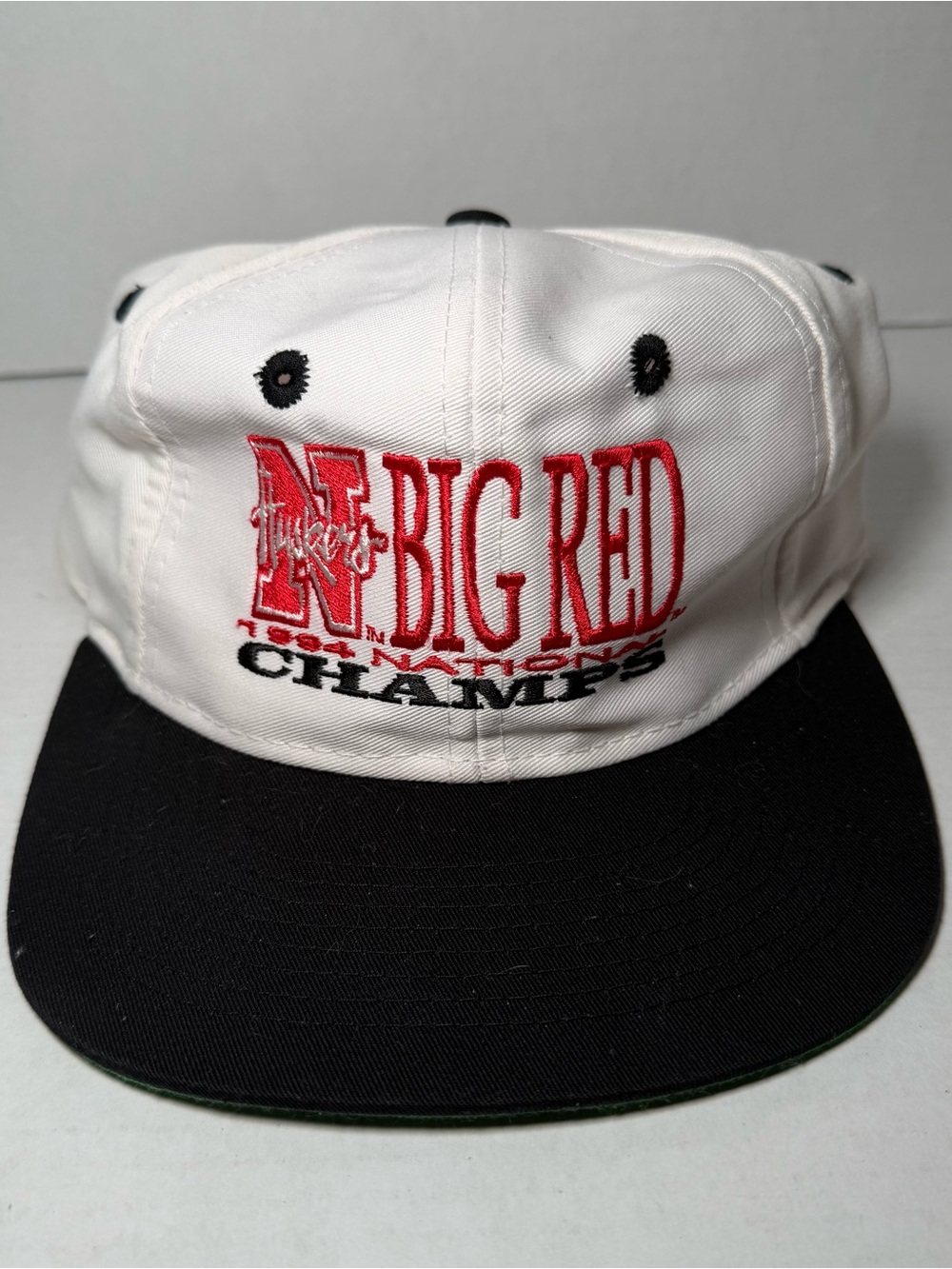 Vintage 90s Nebraska Cornhuskers "Big Red" 1994 National Champs Snapback Hat